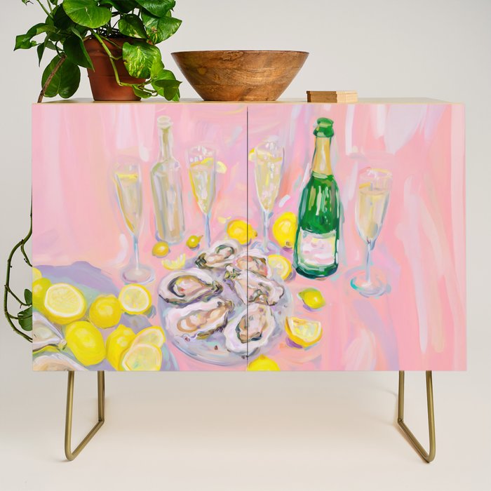 Oysters and Champagne Celebration Credenza Gallery Image 1