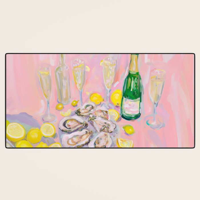 Oysters and Champagne Celebration Desk Mat Gallery Image 3