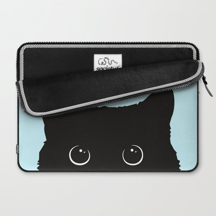 Black cat I Laptop Sleeve Gallery Image 2