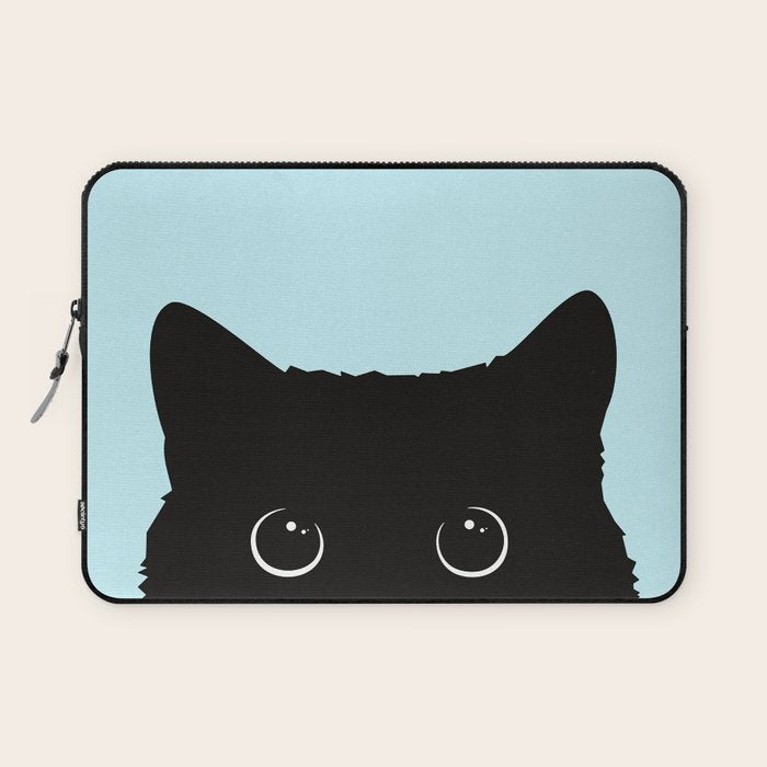 Black cat I Laptop Sleeve Gallery Image 1