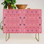 Lovely Pink Oriental Traditional Moroccan Handmade Printable Style  Credenza Gallery Image 1