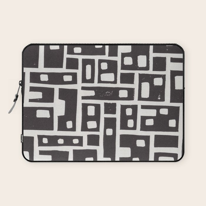 City / Lino Print Laptop Sleeve Gallery Image 1