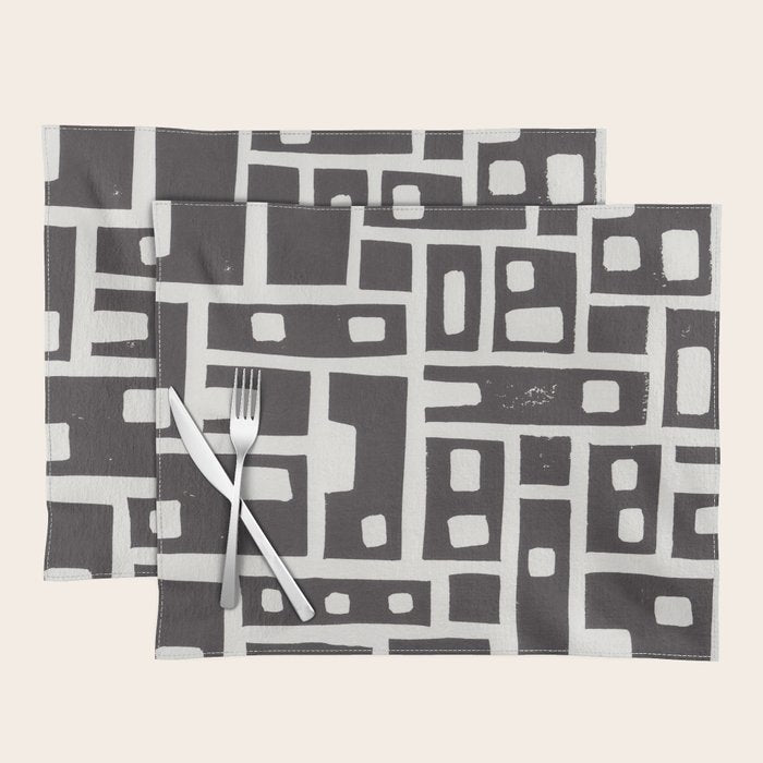 City / Lino Print Placemat Gallery Image 1