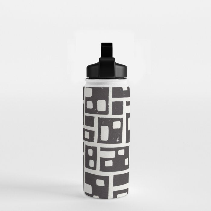 City / Lino Print Water Bottle Gallery Image 2