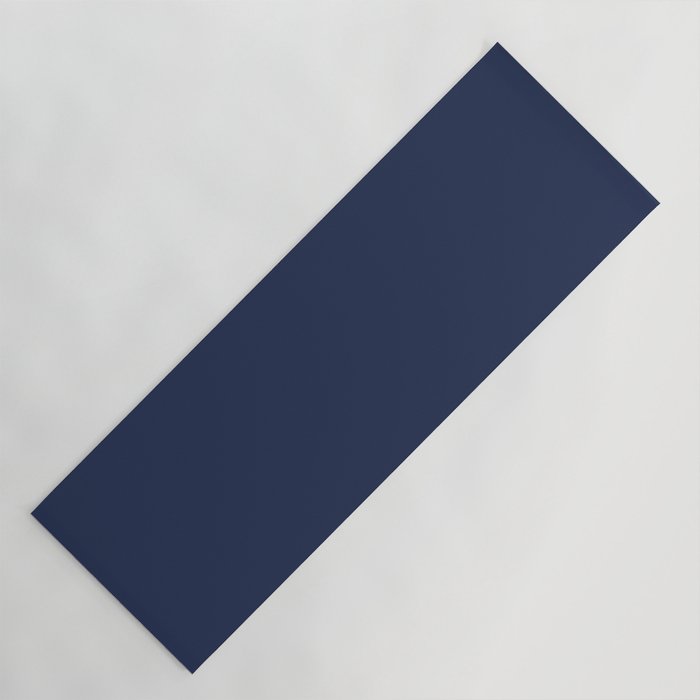 Solid Navy Blue Yoga Mat Gallery Image 1