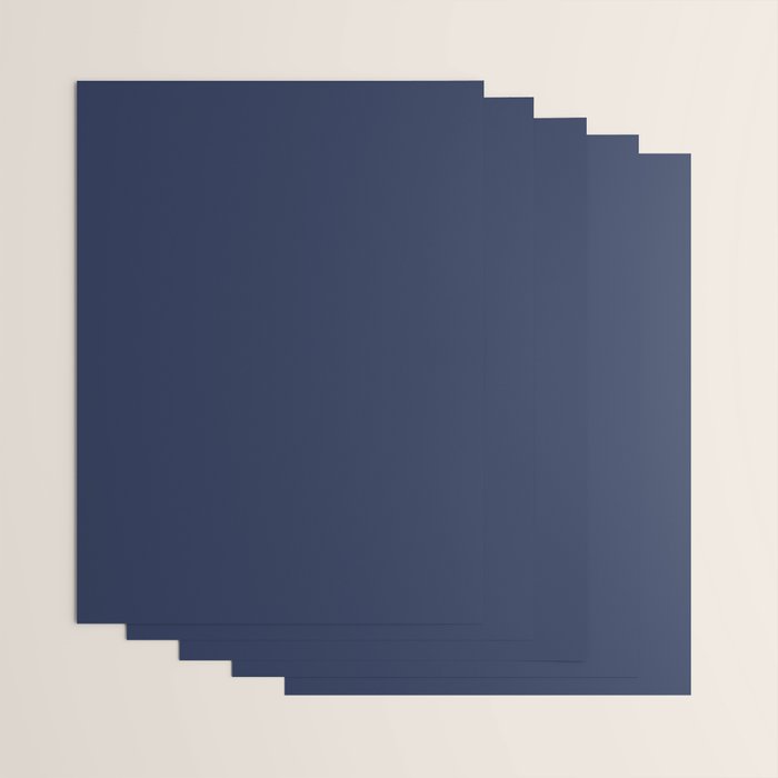 Solid Navy Blue Wrapping Paper Gallery Image 3