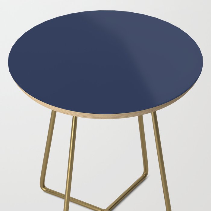 Solid Navy Blue Side Table Gallery Image 2
