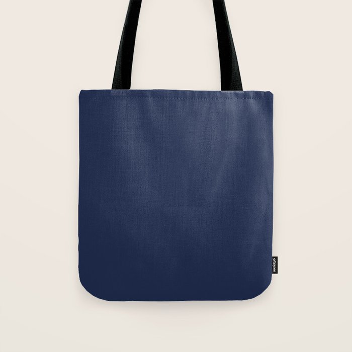 Solid Navy Blue Tote Bag Gallery Image 1