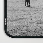 Two French Cats, Paris Left Bank black and white cityscape photograph / photography Laptop Sleeve Gallery Image 3