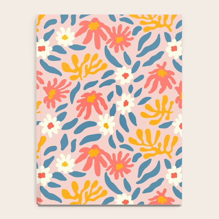 Vintage organic flower nature art pattern Notebook Gallery Image 4