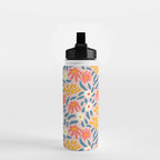 Vintage organic flower nature art pattern Water Bottle Gallery Image 2