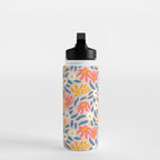 Vintage organic flower nature art pattern Water Bottle Gallery Image 3