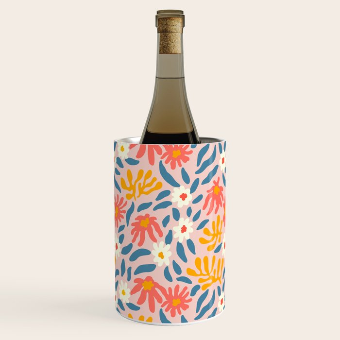 Vintage organic flower nature art pattern Wine Chiller Gallery Image 3