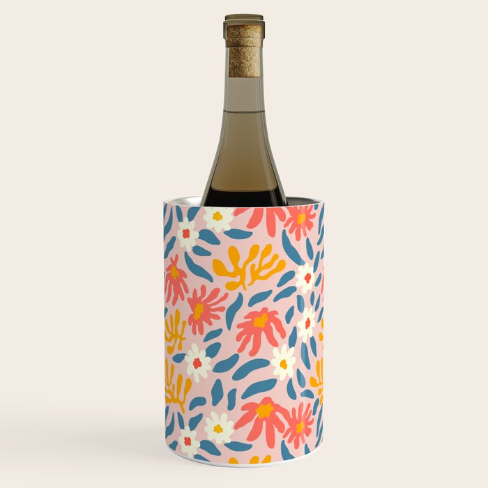 Vintage organic flower nature art pattern Wine Chiller Gallery Image 2