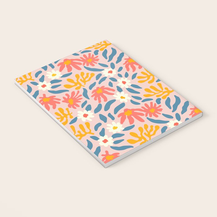 Vintage organic flower nature art pattern Notebook Gallery Image 3