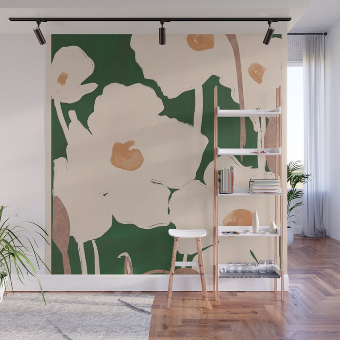 Abstract Flowers 9 Wall Mural Gallery Image 1