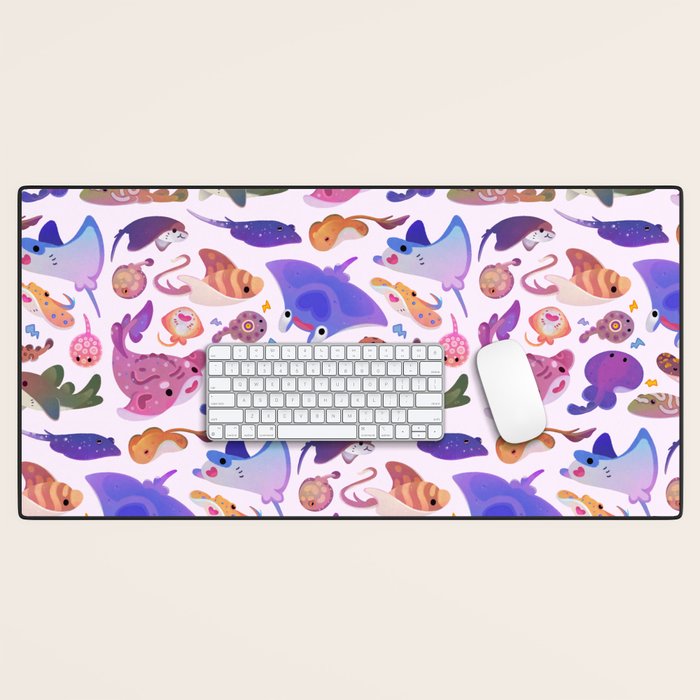 Ray day 2 - pastel Desk Mat Gallery Image 1