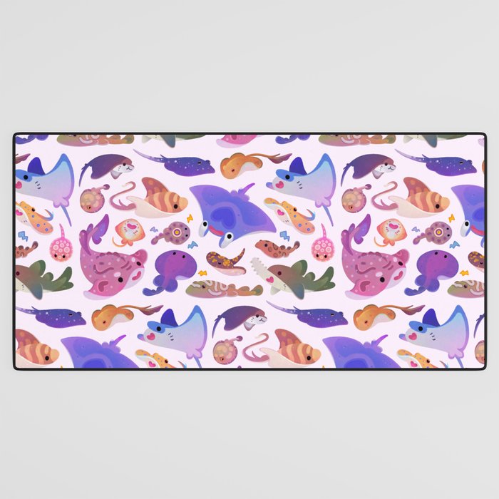 Ray day 2 - pastel Desk Mat Gallery Image 3