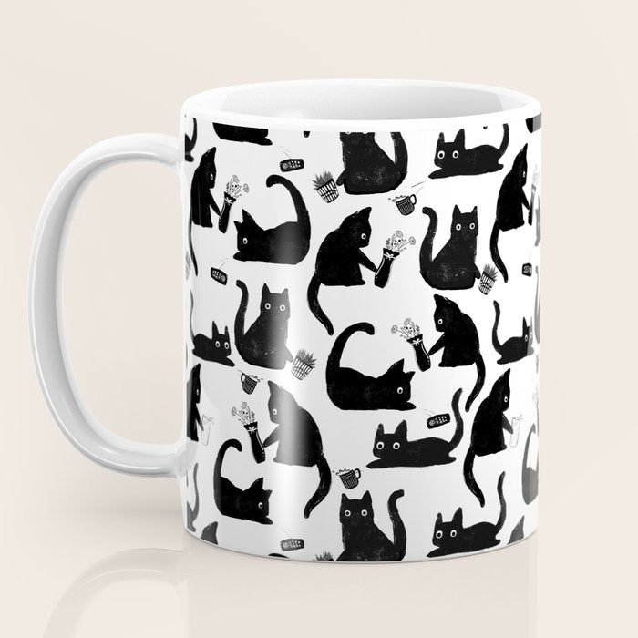 Bad Cats Knocking Stuff Over Coffee Mug Gallery Image 3