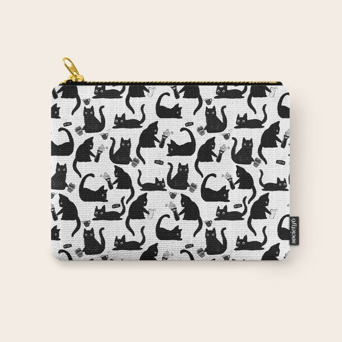 Bad Cats Knocking Stuff Over Carry All Pouch Gallery Image 1