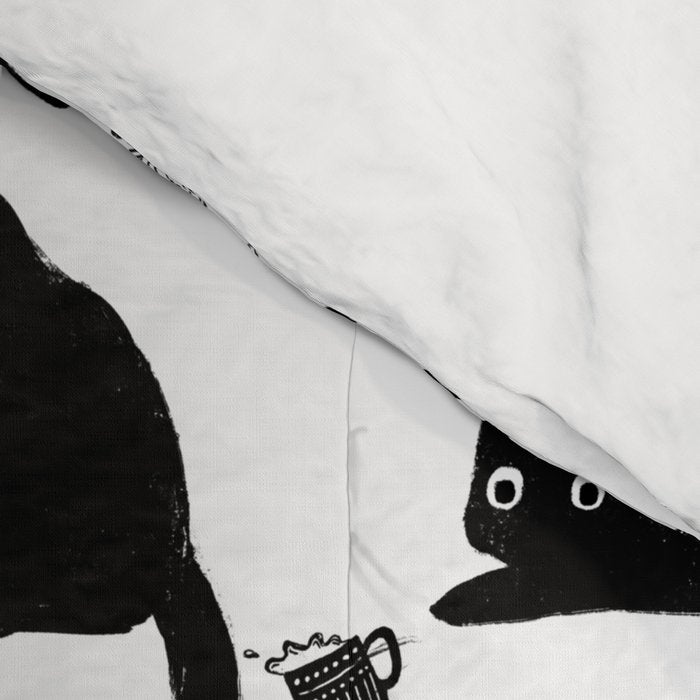 Bad Cats Knocking Stuff Over Comforter Gallery Image 4