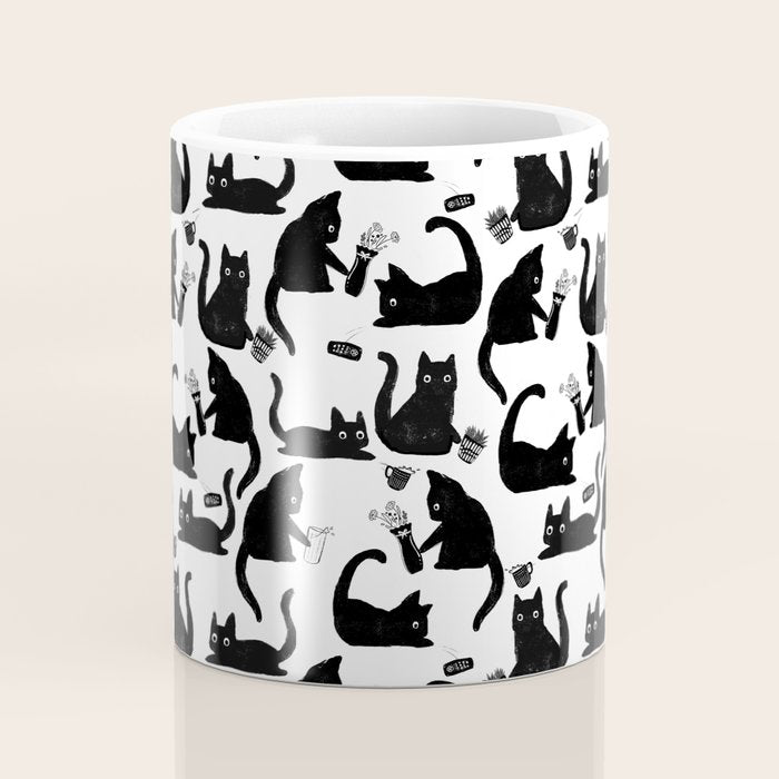 Bad Cats Knocking Stuff Over Coffee Mug Gallery Image 4