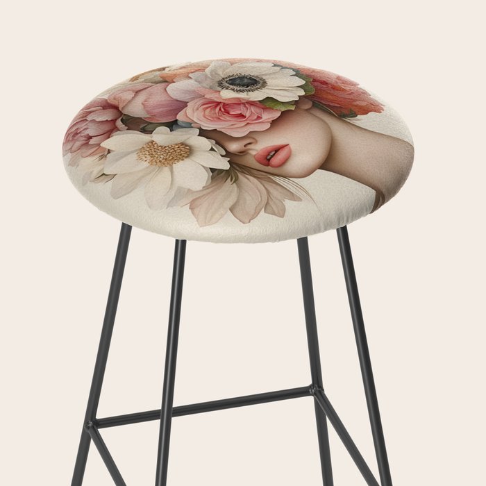 Botanical Beauty Ethereal Portrait Stool Gallery Image 2