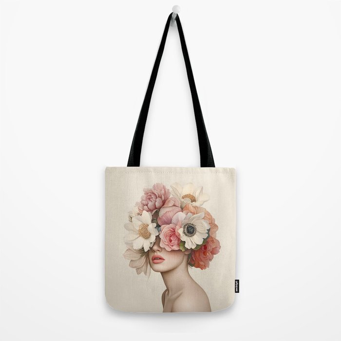 Botanical Beauty Ethereal Portrait Tote Bag Gallery Image 2