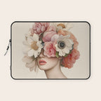 Botanical Beauty Ethereal Portrait Laptop Sleeve Gallery Image 1