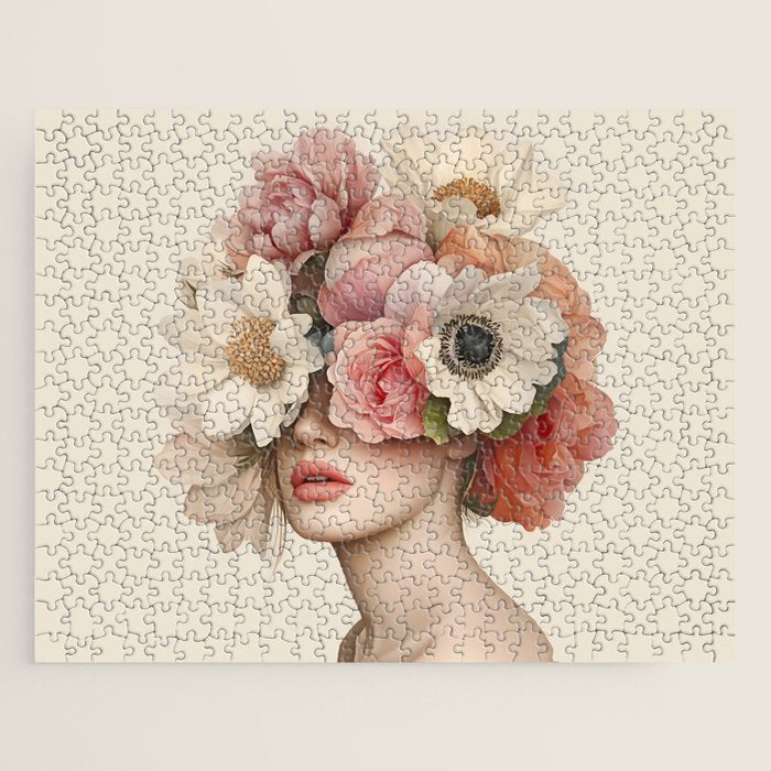 Botanical Beauty Ethereal Portrait Jigsaw Puzzle Gallery Image 1