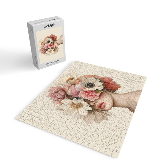 Botanical Beauty Ethereal Portrait Jigsaw Puzzle Gallery Image 2