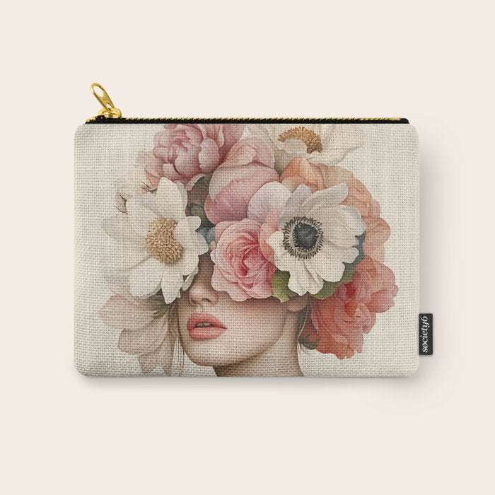 Botanical Beauty Ethereal Portrait Carry All Pouch Gallery Image 1