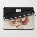 Botanical Beauty Ethereal Portrait Laptop Sleeve Gallery Image 2