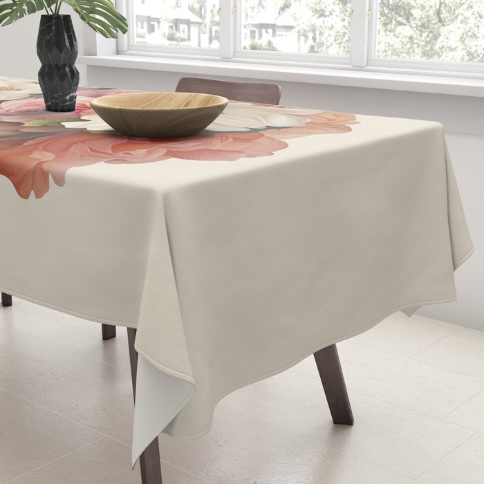 Botanical Beauty Ethereal Portrait Tablecloth Gallery Image 3