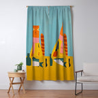 Hungry Cats Fish Feast Window Curtain Gallery Image 5