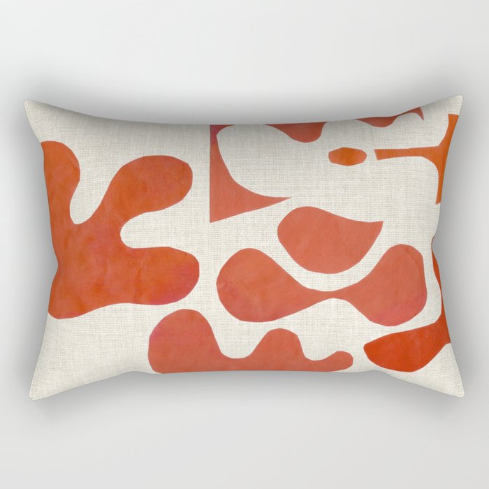 Mid Century Lava Rectangular Pillow Gallery Image 1