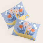 Watering can and flowers Pillow Sham Gallery Image 3