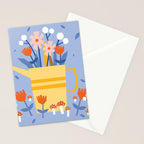 Watering can and flowers Stationery Card Gallery Image 2