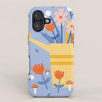 Watering can and flowers iPhone Case Gallery Image 1