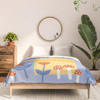 Watering can and flowers Comforter Gallery Image 3