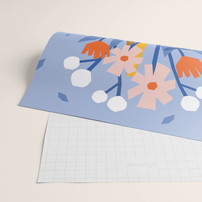 Watering can and flowers Wrapping Paper Gallery Image 2
