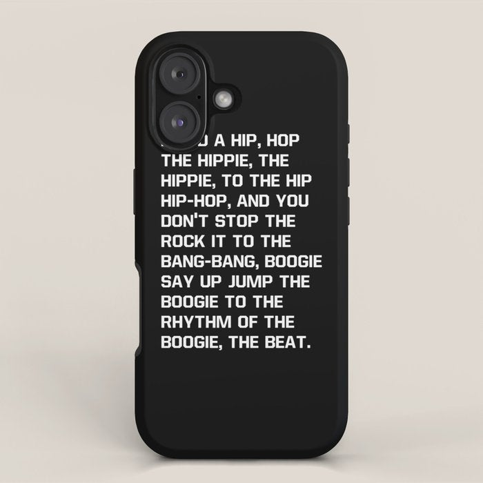 Rapper's Delight, I said a hip hop iPhone Case Gallery Image 1