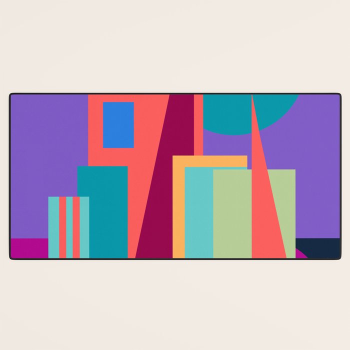 Purple City Desk Mat Gallery Image 3