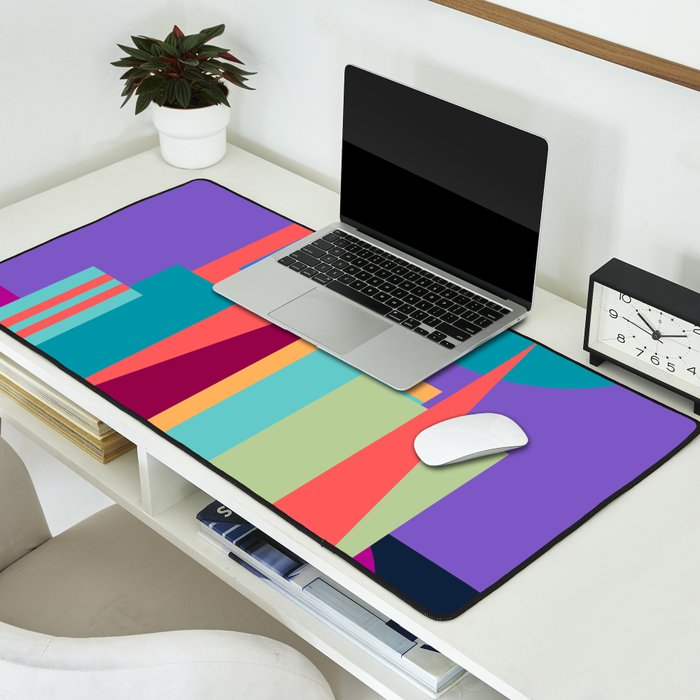 Purple City Desk Mat Gallery Image 2