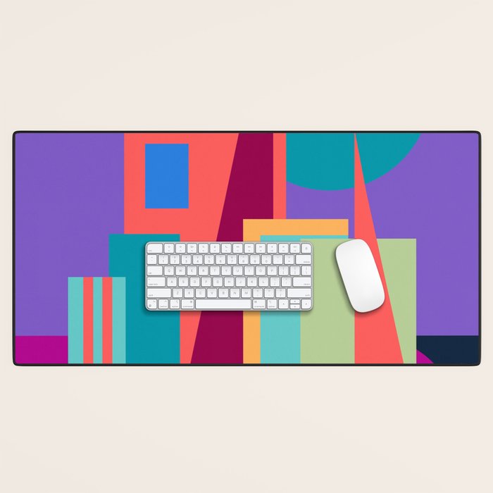 Purple City Desk Mat Gallery Image 1