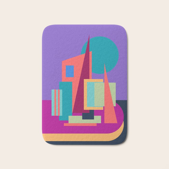 Purple City Bath Mat Gallery Image 1