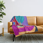 Purple City Throw Blanket Gallery Image 1