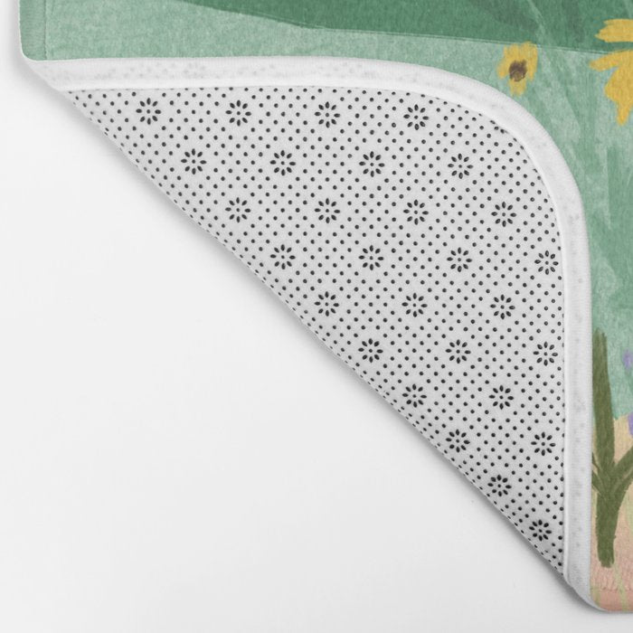 Flower Meadow Bath Mat Gallery Image 2