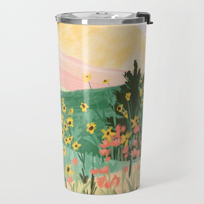 Flower Meadow Travel Mug Gallery Image 2