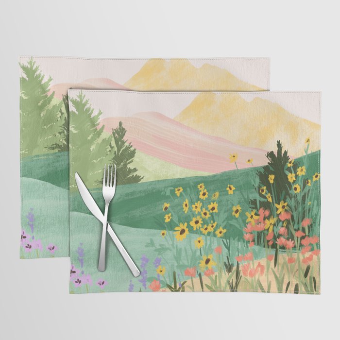 Flower Meadow Placemat Gallery Image 1
